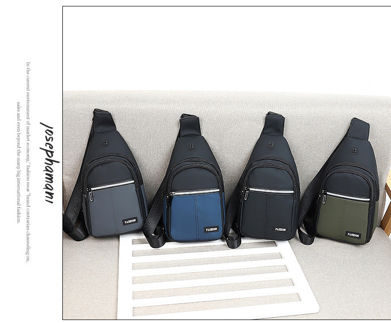 Men's Crossbody Bag For Business Travel And Outdoor Use Durable Oxford Cloth Wear-Resistant