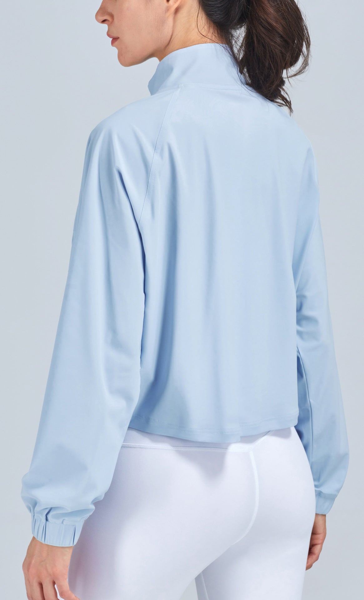 Loose Fit Casual Workout Jacket Long Sleeve Breathable Outerwear For All Seasons Nylon Lining