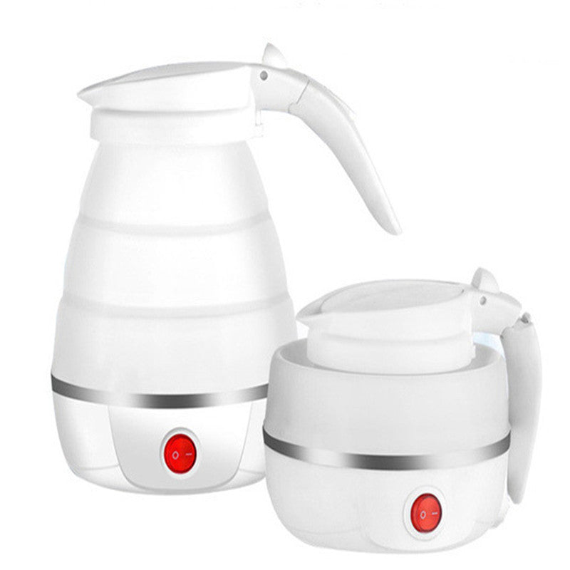 Foldable Silicone Electric Kettle 1L Travel Friendly Portable Fast Heating Push Button Operation Plastic Body