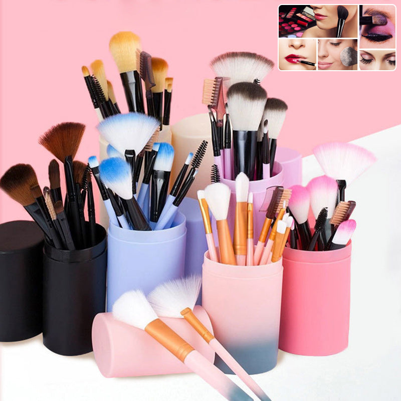 12-Piece Makeup Brush Set with Storage Case