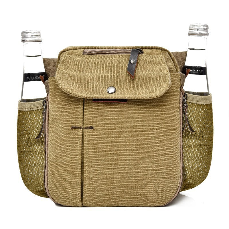 Casual Small Crossbody Korean Style Canvas Shoulder Bag For Men Urban Minimalist Design