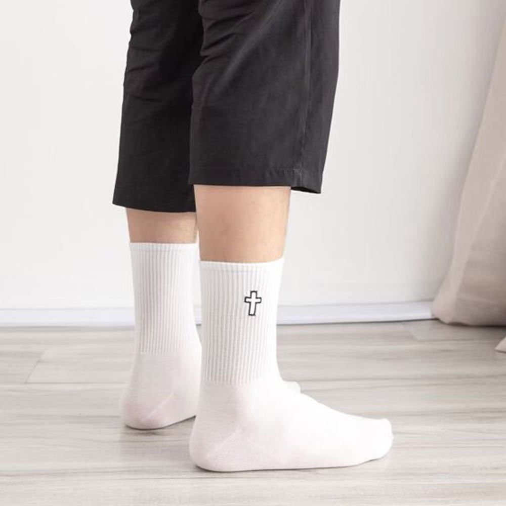 Men's Sweat Absorbing And Deodorant Sports And Leisure Mid-calf Socks