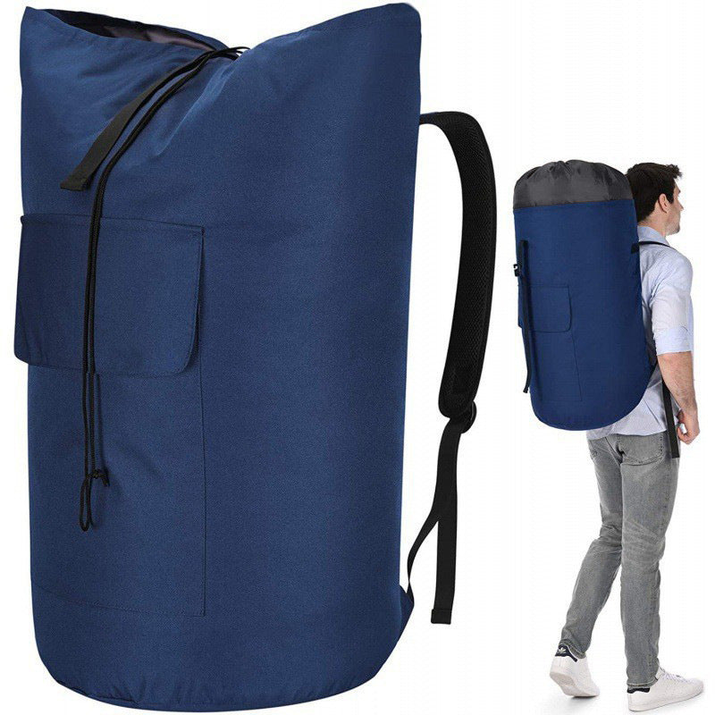Large Capacity Dirty Clothes Carrier Hanging Laundry Backpack for Travel Multifunctional 600D Oxford Cloth
