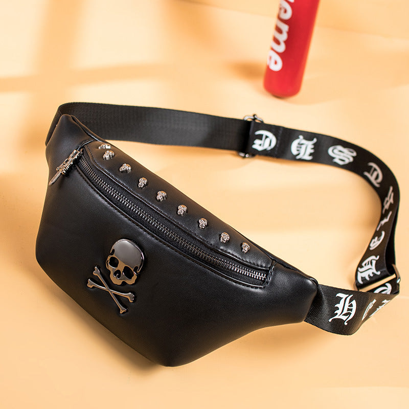 Men's Street Style Rivet Crossbody Bag - Small Shoulder Messenger