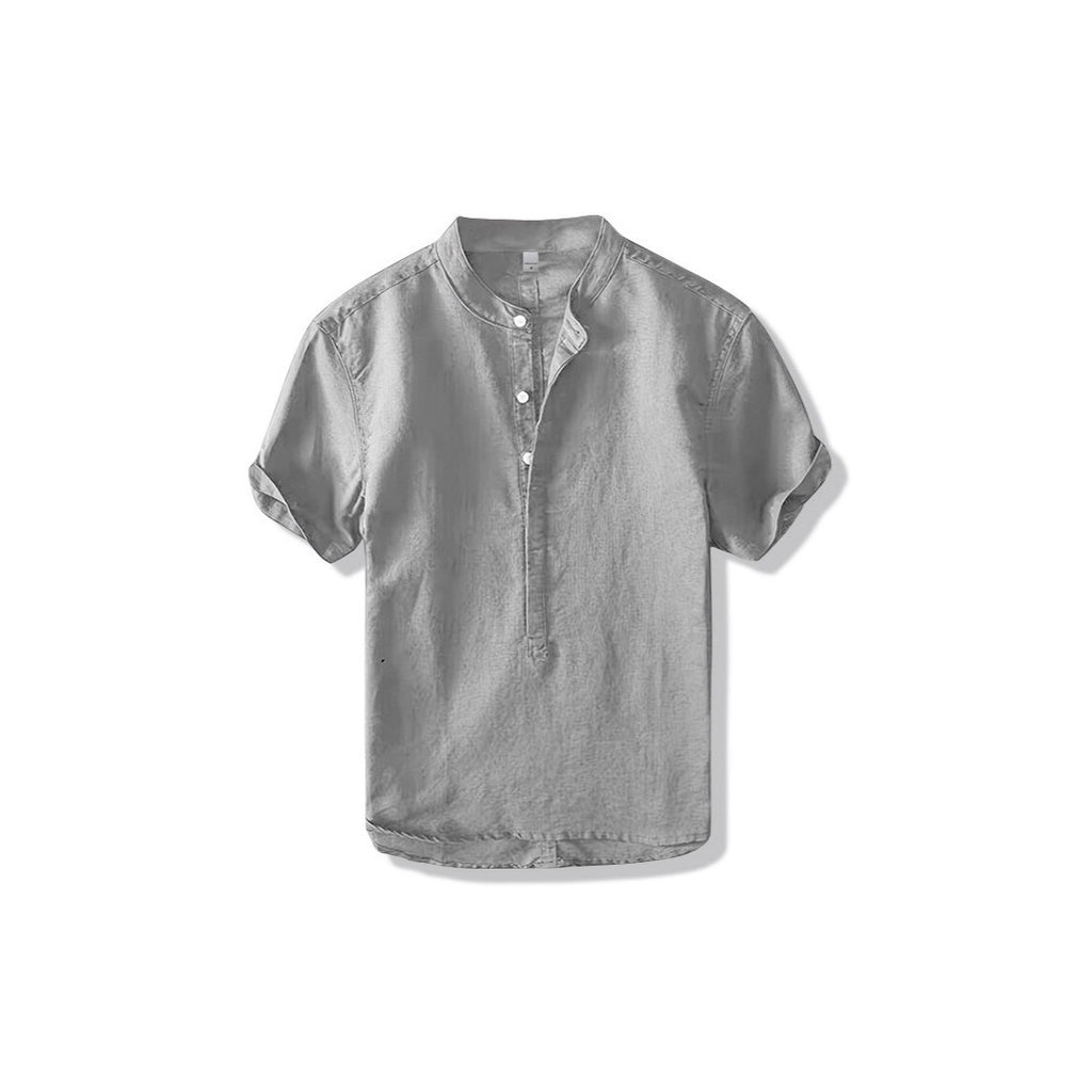Chinese Style Summer Men's Linen Shirt
