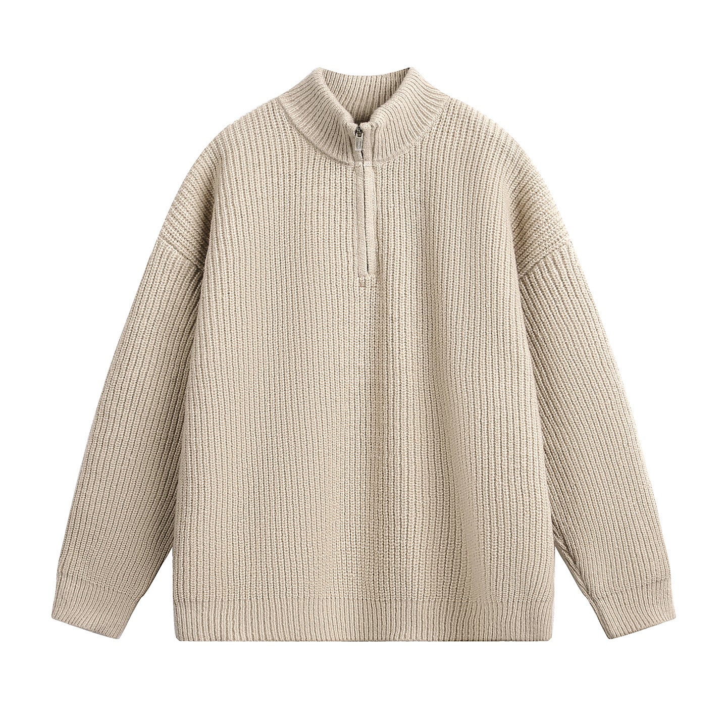 Stand Collar Sweater Men's Imitation Deer Plush