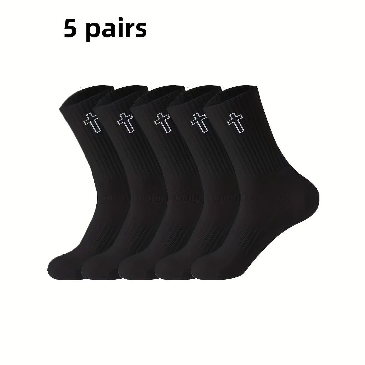 Men's Sweat Absorbing And Deodorant Sports And Leisure Mid-calf Socks