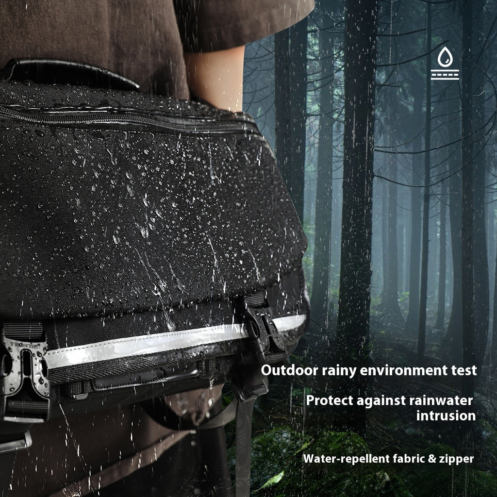 Mens One Shoulder Crossbody Bag Ultra Lightweight Nylon Chest Bag For Travel And Urban Style ShopWithNoble