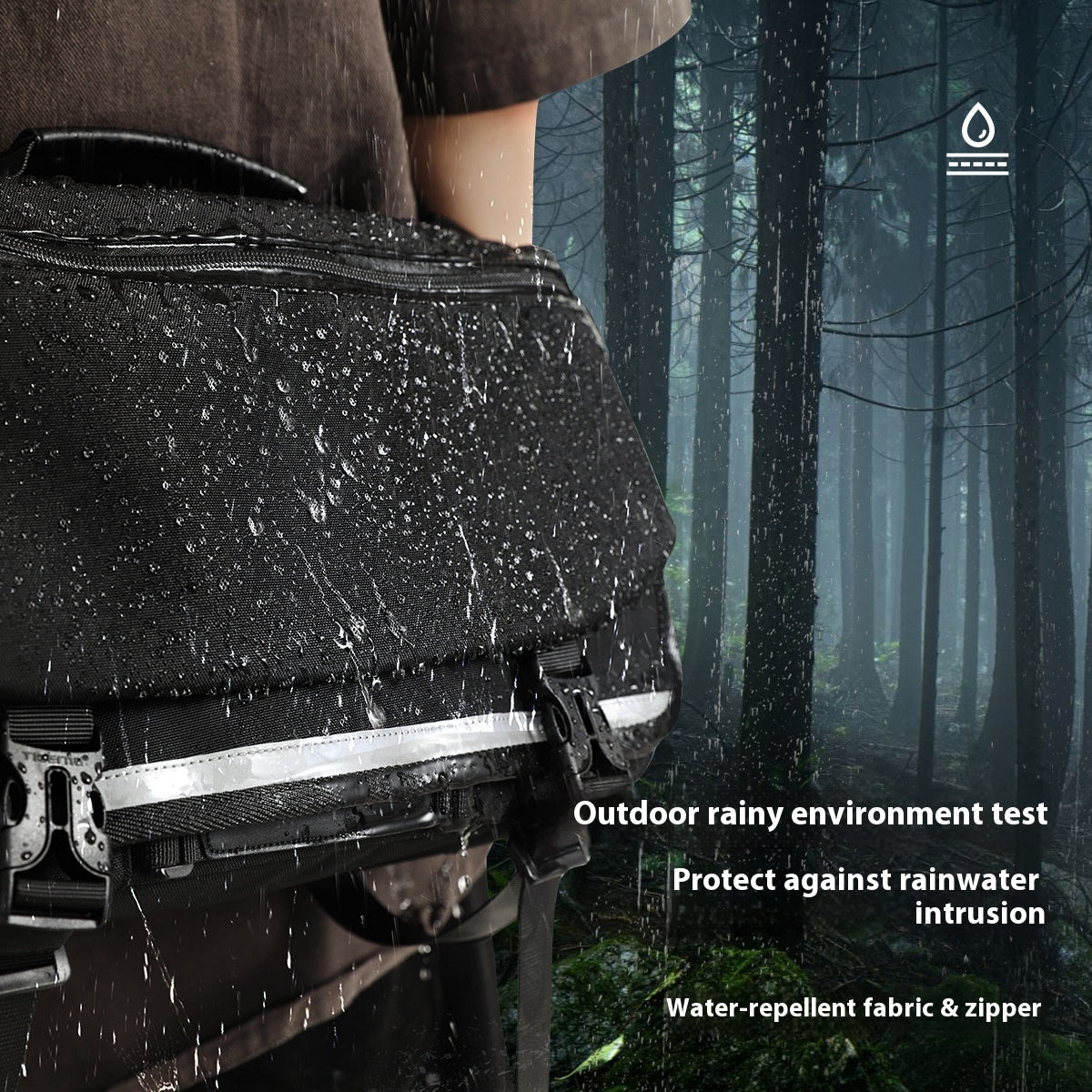 Mens One Shoulder Crossbody Bag Ultra Lightweight Nylon Chest Bag For Travel And Urban Style ShopWithNoble