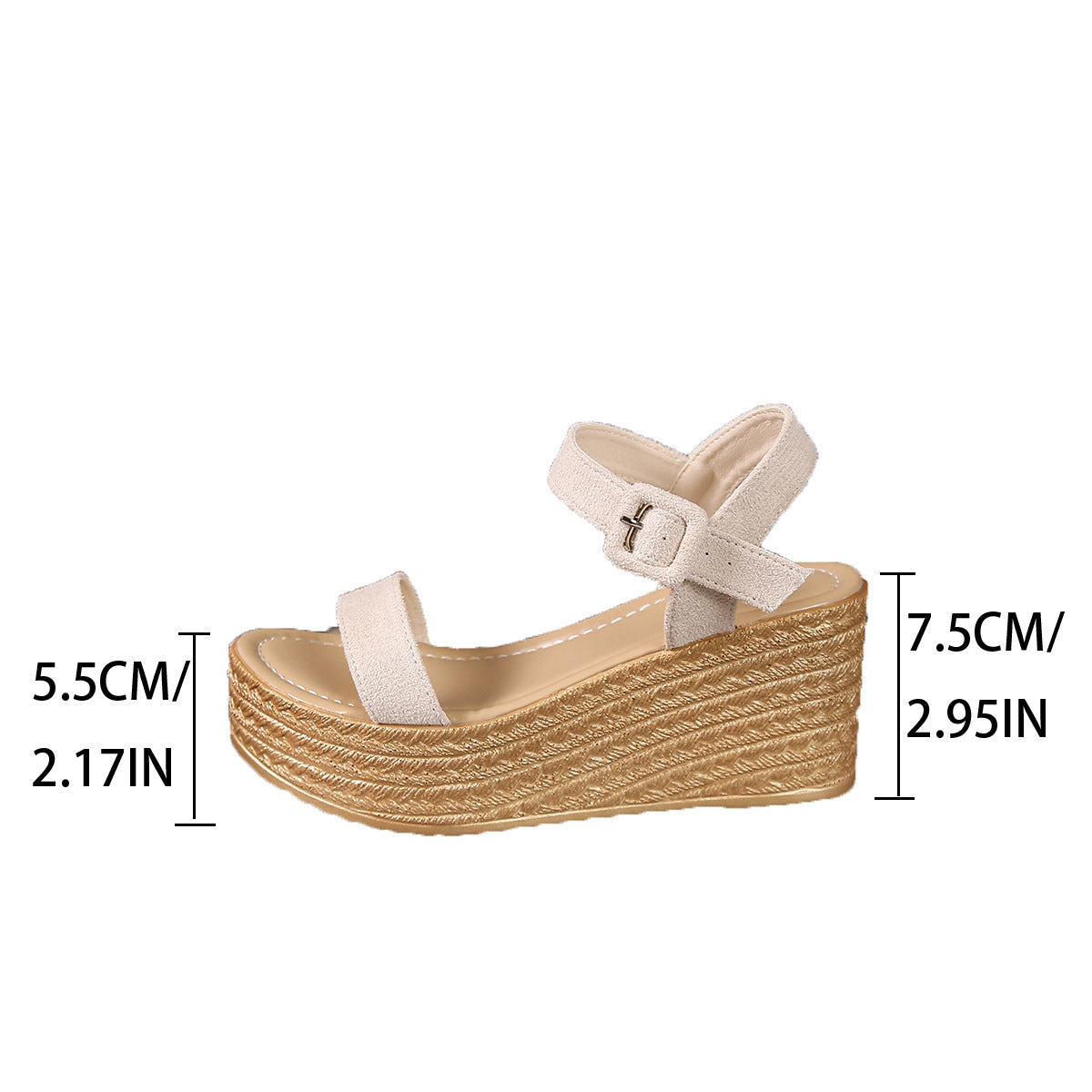 Platform Suede Women's Wedge Sandals