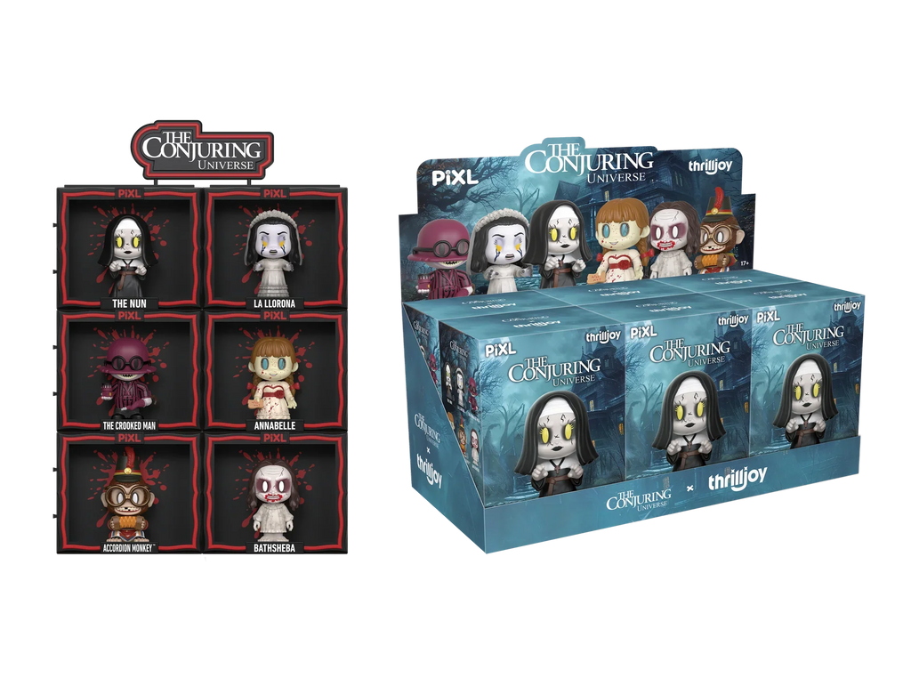 [Thrilljoy] The Conjuring Universe PIXL Blind Box Vinyl (Chance at 1 of 300 hyper-rare “chase” pieces will be redeemable for a special 12” MEGA PIX!)