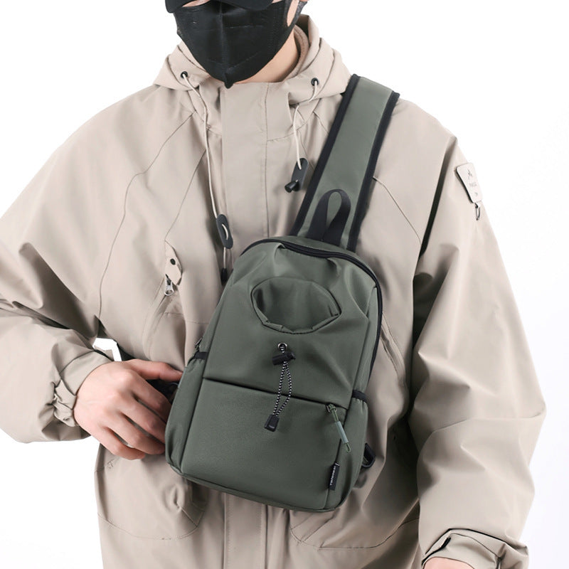 Oxford Cloth Kettle Bag Waterproof Shoulder Chest Bag for Travel Ultra Light Breathable Wear Resistant