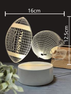 3Dd Small Night Lamp LED Light USB Light Luminous Ambience Light Bedroom