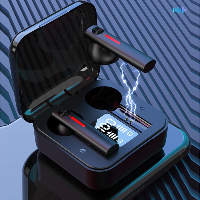 Blue Ling T13 Bluetooth 5.0 Earphone With NFC Battery Display Voice Control Multi Point Connection For Music And Calls