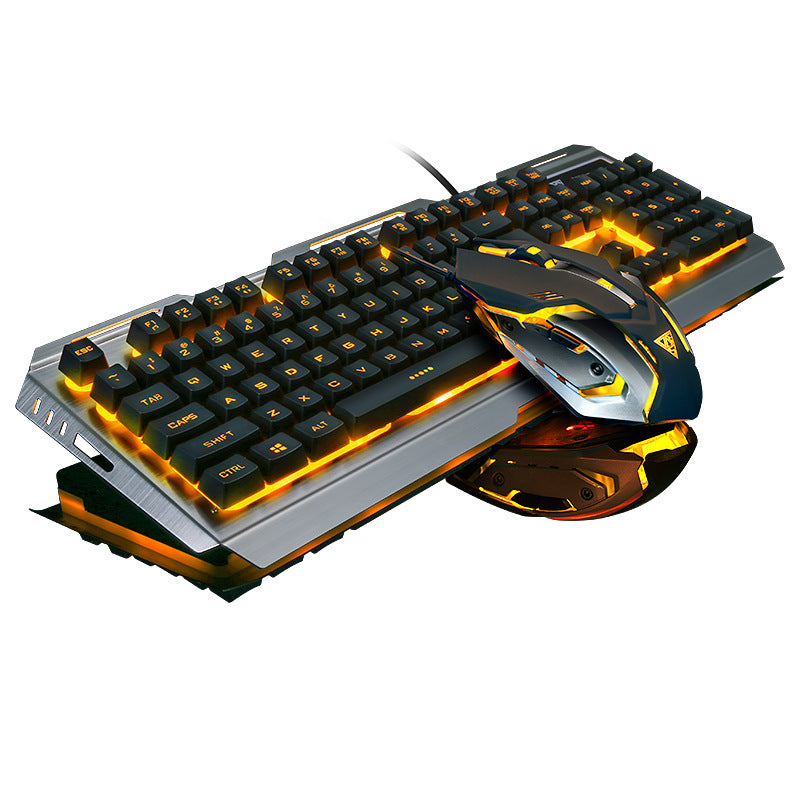 Wired Gaming Keyboard and Mouse Set - RGB Backlit for PC Desktop Laptop