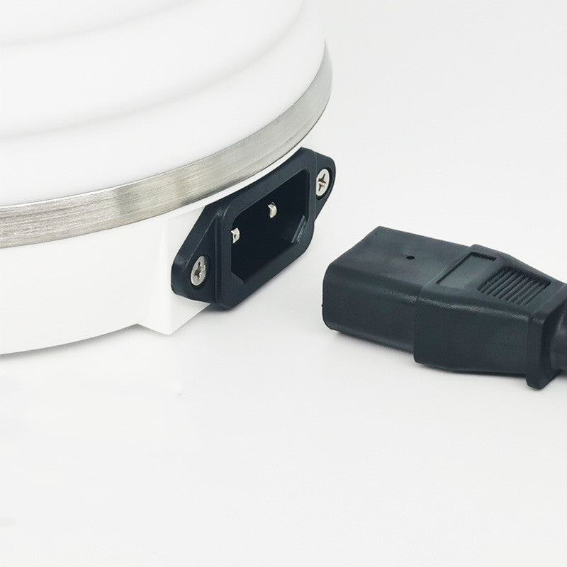 Foldable Car Electric Kettle 12V 24V Portable 450ml Silicone White For Vehicle Travel