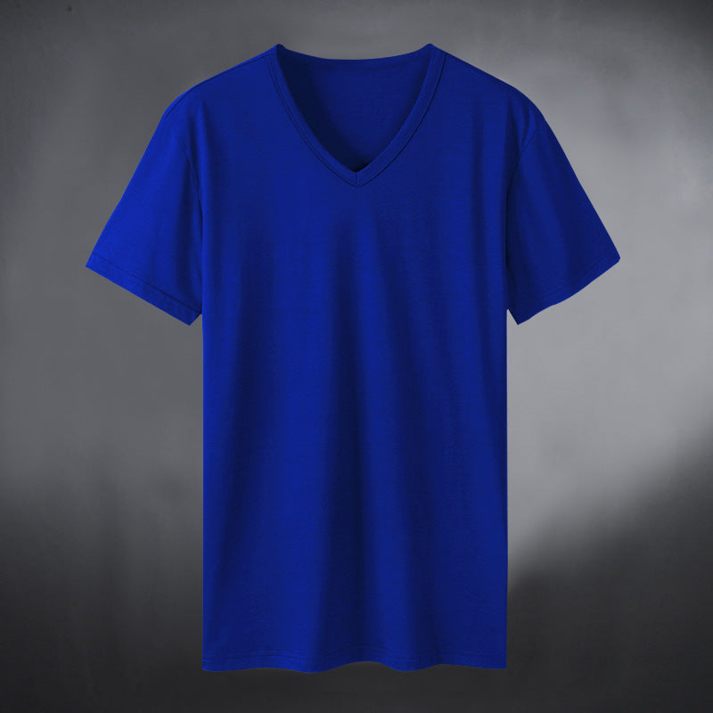 Men's Wear V-neck T-shirt Sports Quick-drying Running Workout Short Sleeve