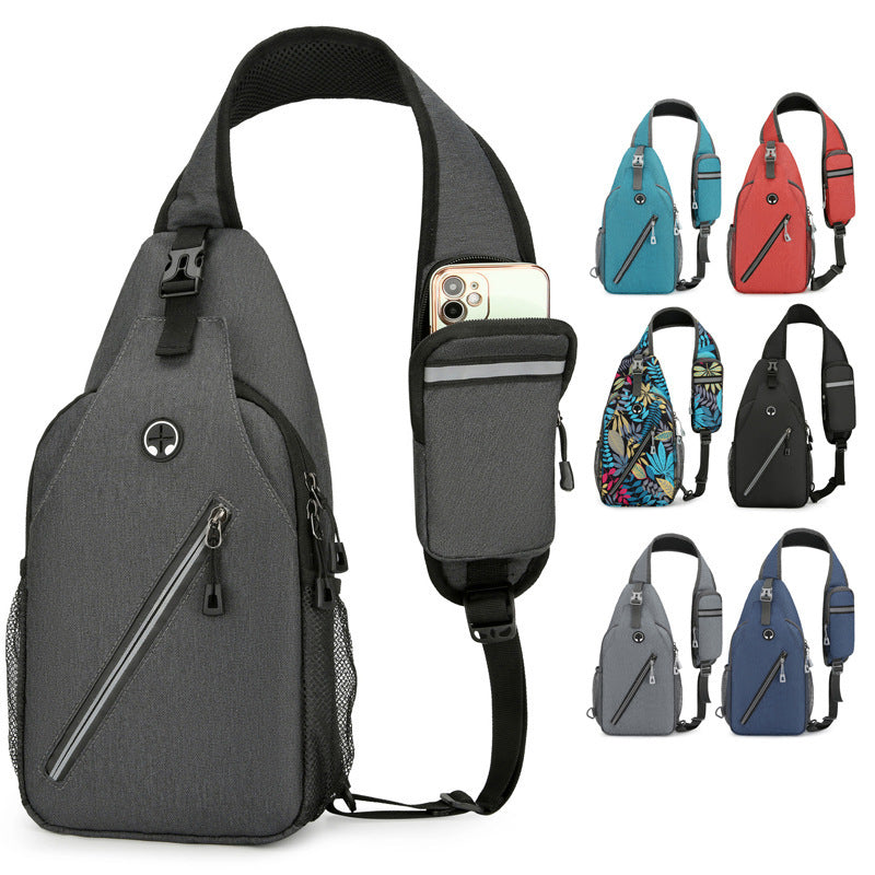 New Multifunctional Mens Shoulder Crossbody Bag With Large Capacity Canvas Messenger Chest Bag