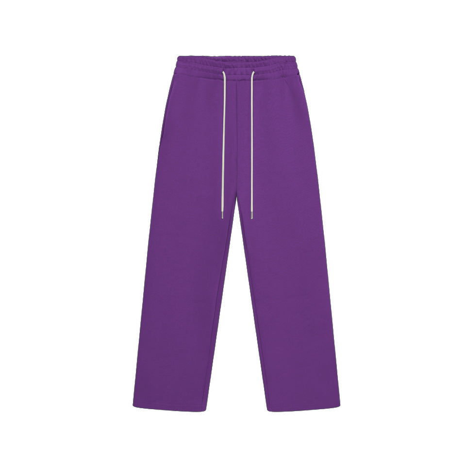 Unisex Fleece Comfortable Elastic Waistband Sweatpants
