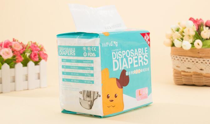 10Pcs Per Bag Dog Diapers With Adjustable Size Breathable Soft Material And Hook And Loop Leak Protection For Secure Fit