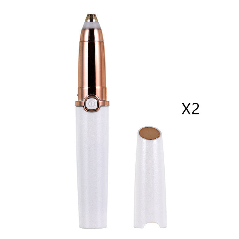 Electric Eyebrow Trimmer With ABS Body And Alloy Cutter Head Portable Grooming Tool Battery Not Included