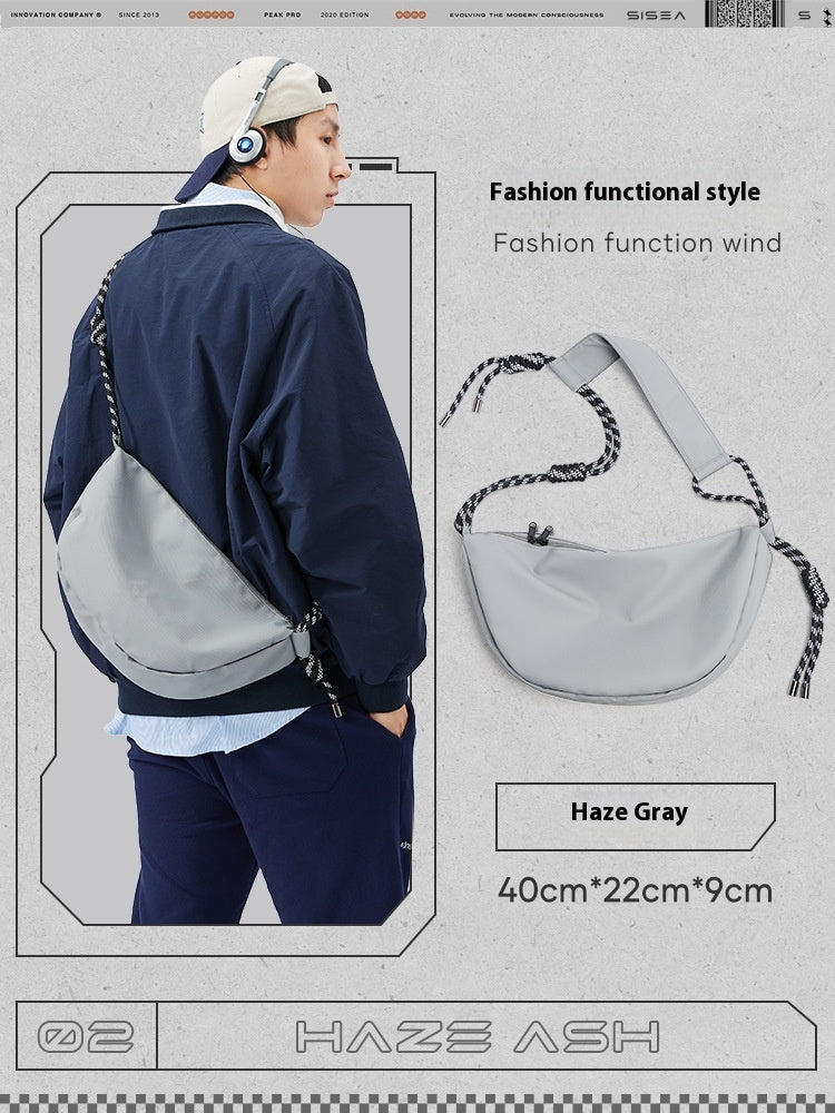 Lightweight Exercise Mens Large Capacity Commuter Messenger Bag for Daily Work Commute Urban Style Nylon