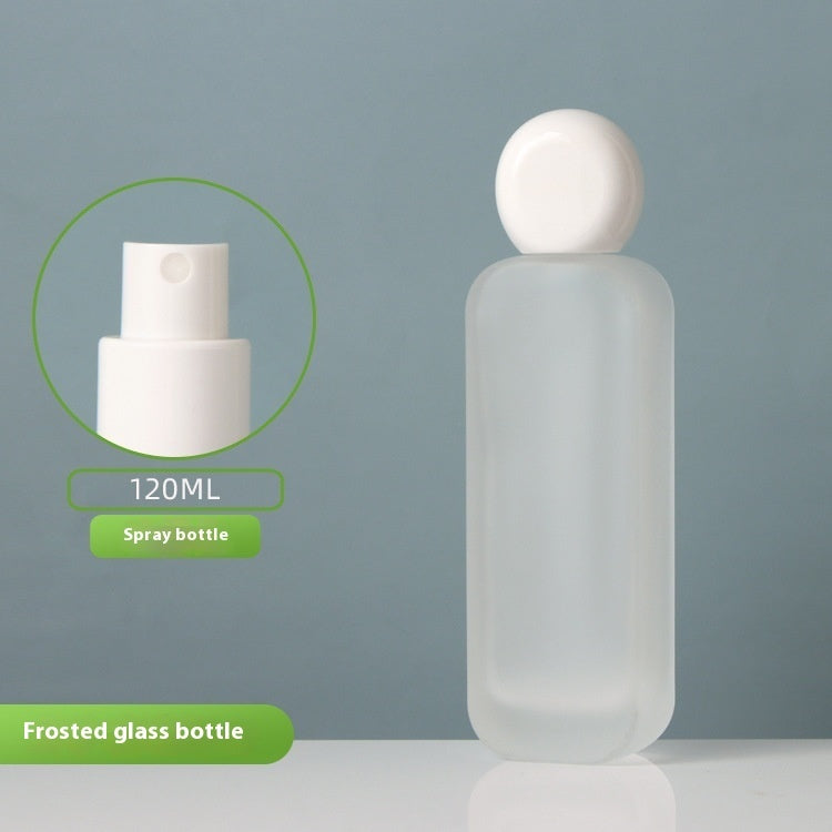 Press Spray Glass Bottle Empty for Cream Lotion Cosmetic with Pump Head 1pc NICKA Subpackage