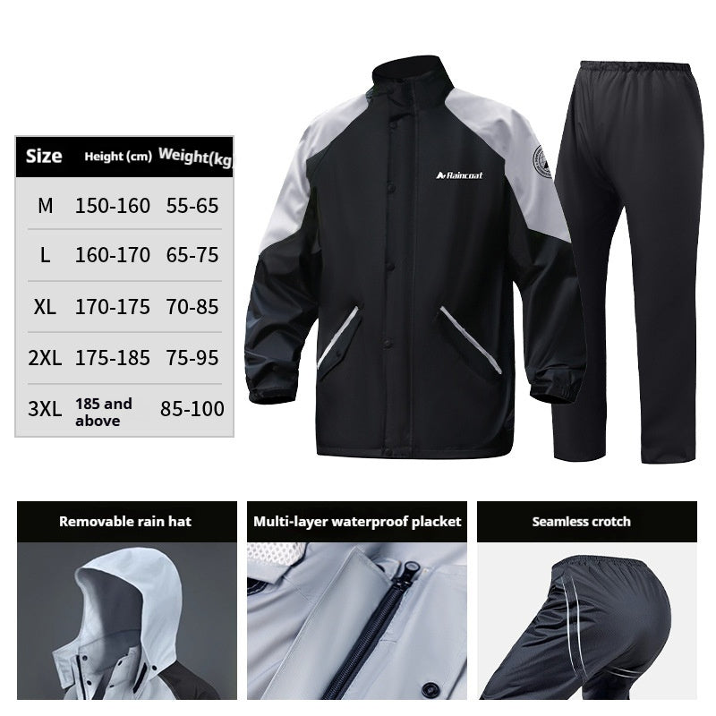 Men's Take-out Rider Adult Motorcycle Rainproof Riding Motorcycle Raincoat