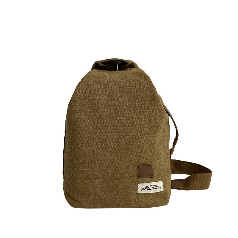 Canvas Slanted Chest Bag For Travel And Leisure Waist Sling Bag Wear Resistant Durable