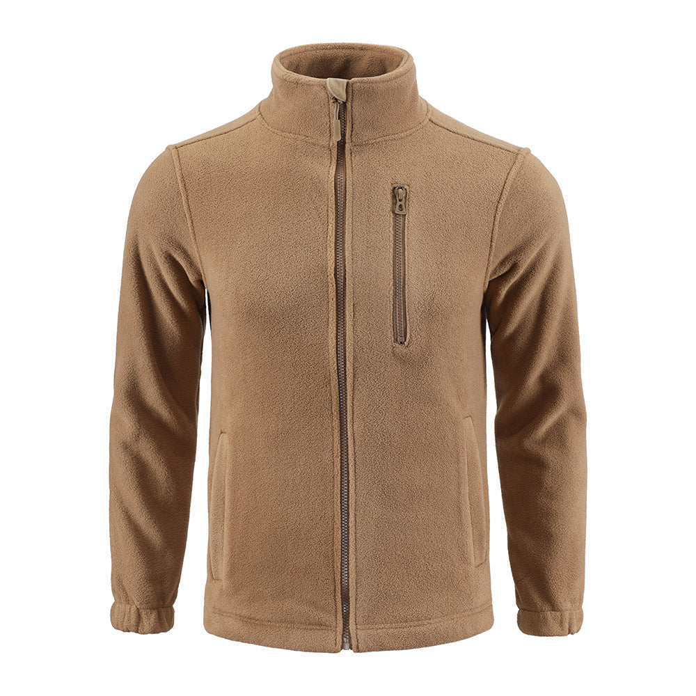 Camouflage Fleece Double-sided Polar Fleece Cardigan