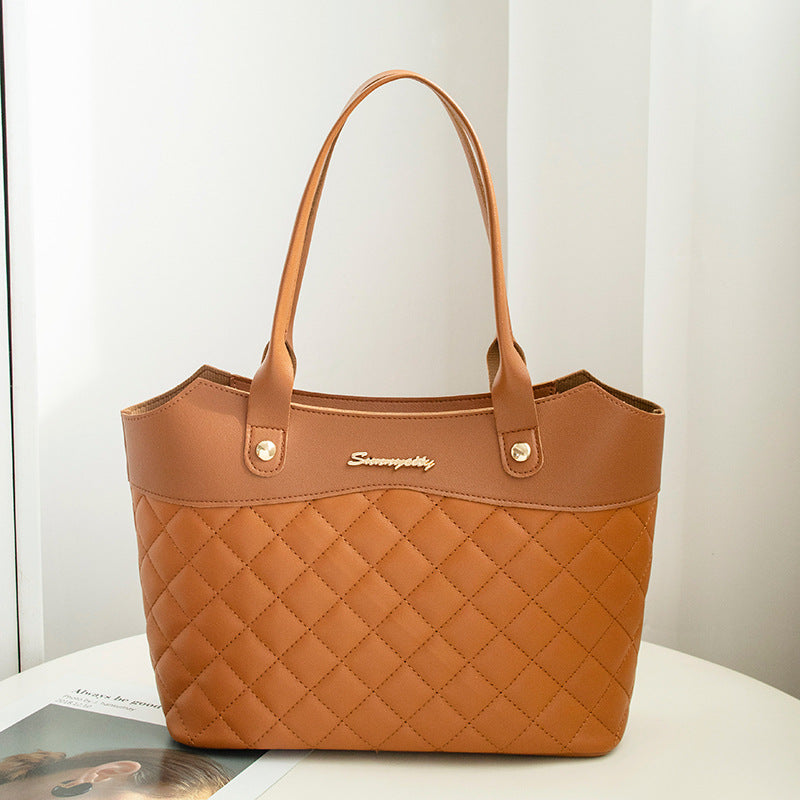 Rhombus Quilted PU Leather Crossbody Bag – Women’s Shoulder Bag | 6 Colors