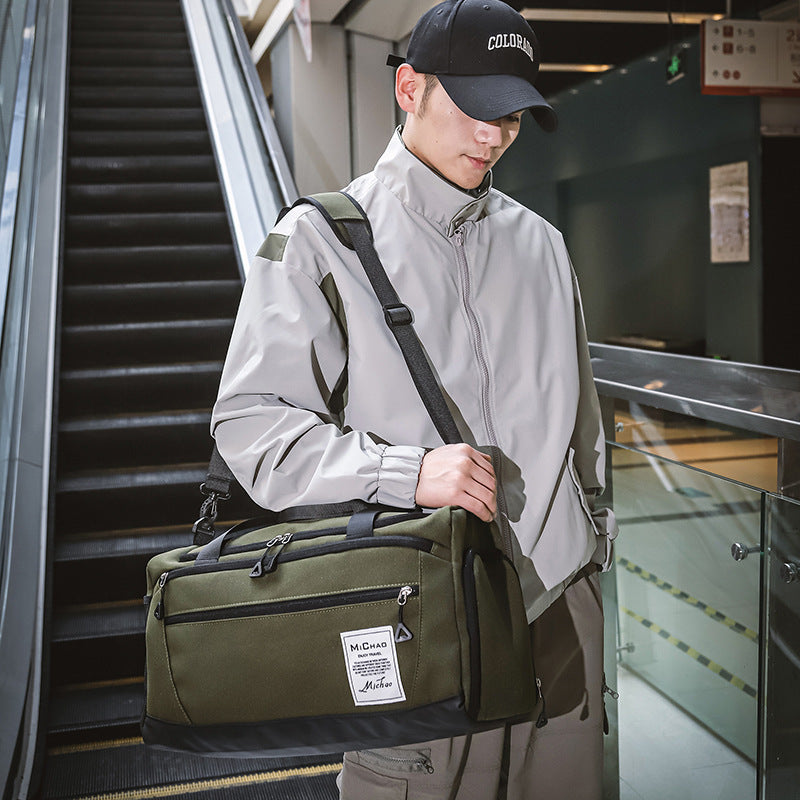 Unisex Large Capacity Travel Backpack Oxford Cloth Luggage Bag For Leisure Travel