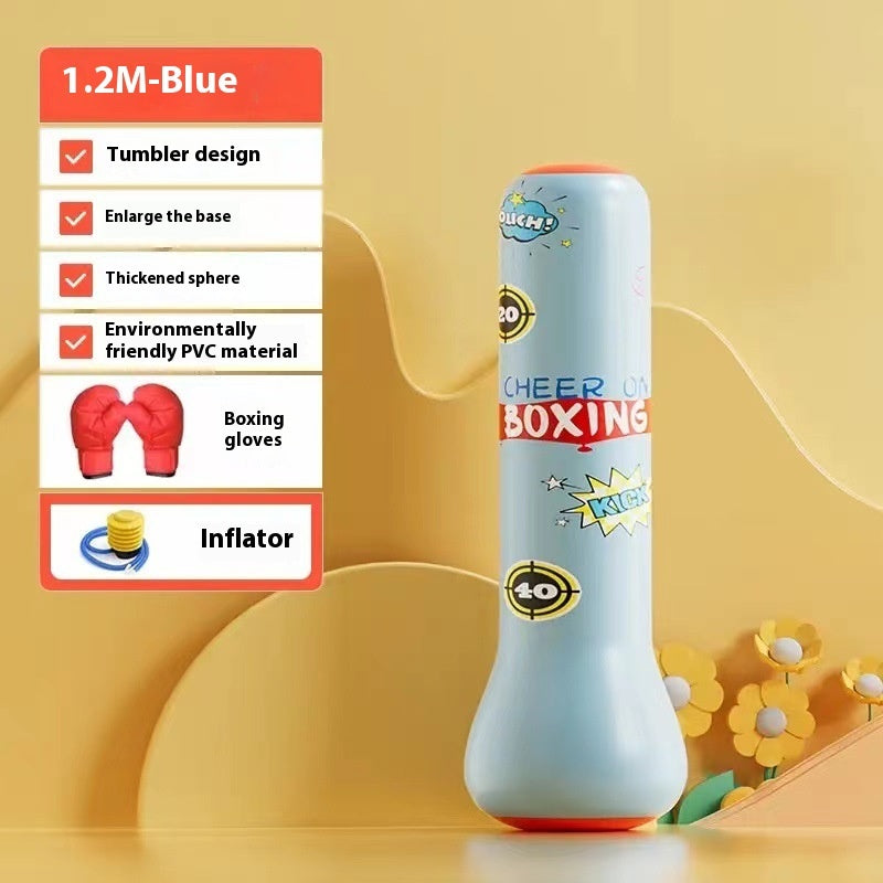 Children's Boxing Water Bag Inflatable Green Tumbler Water Injection