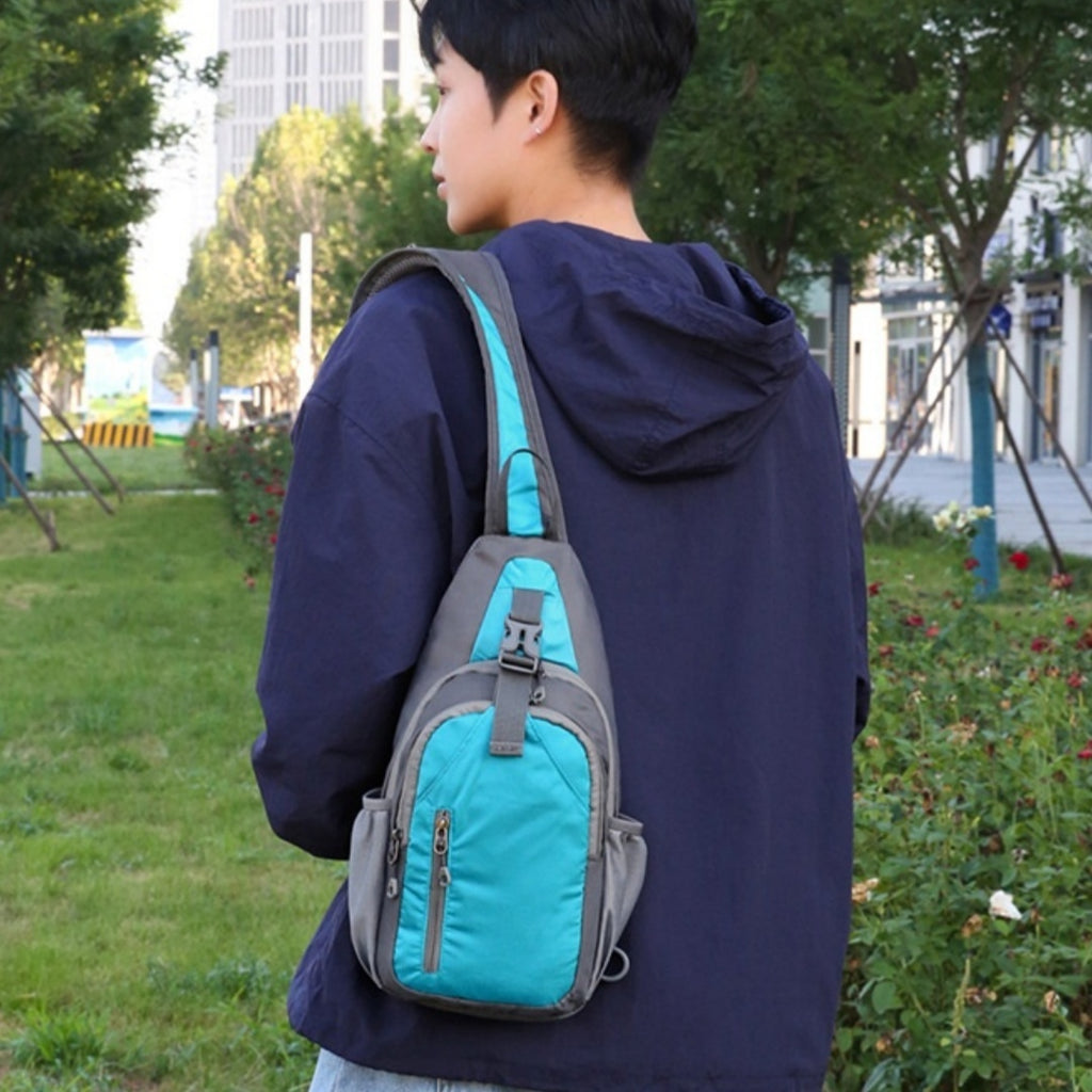 Sports Outdoor Casual Chest Bag Unisex Crossbody Nylon Bag Breathable Ultra Lightweight