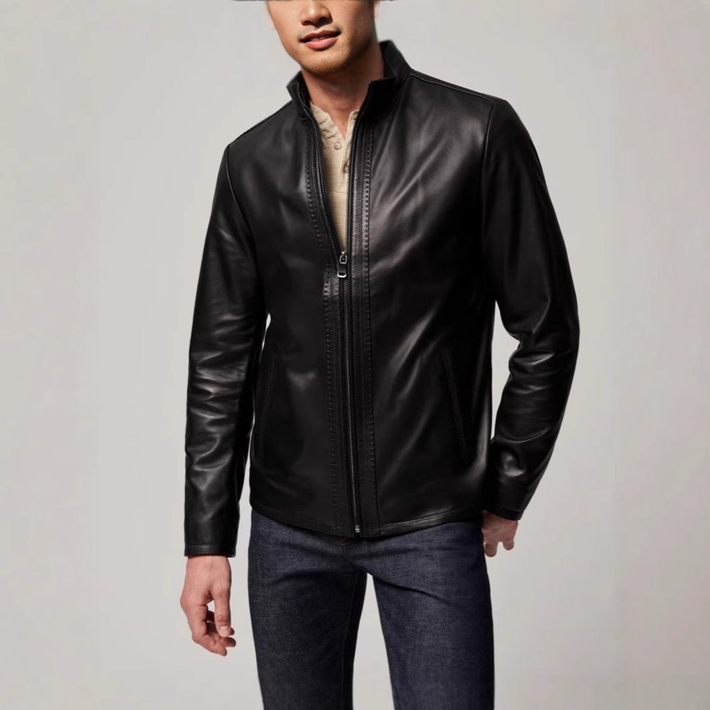 Men's American Leather Jacket Fashion