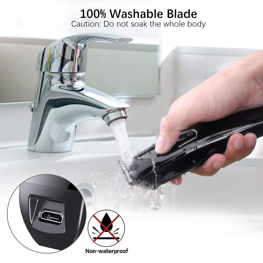 USB Rechargeable Hair Trimmer Electric Clipper Shaver Beard Shaving Machine Dual Power Supply