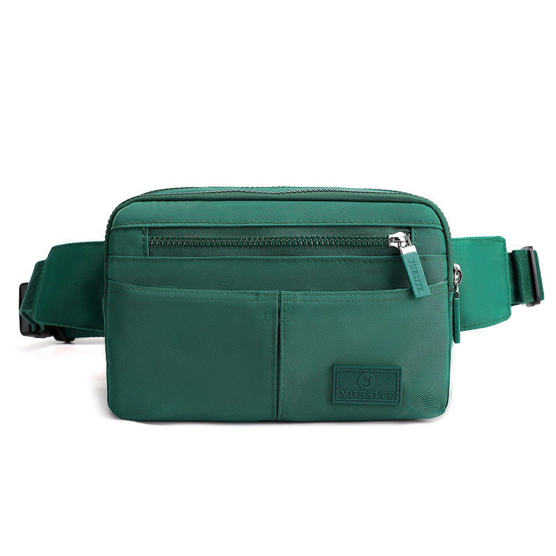 Unisex Nylon Waist Bag Multi Purpose Large Capacity For Men And Women Available In 8 Color Options