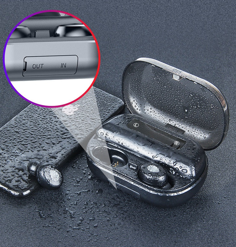 V11 Bluetooth Earphone With Digital Display And Touch 5.0 Black 4000mAh Battery Case With A2DP AVRCP HFP HSP SPP PBAP