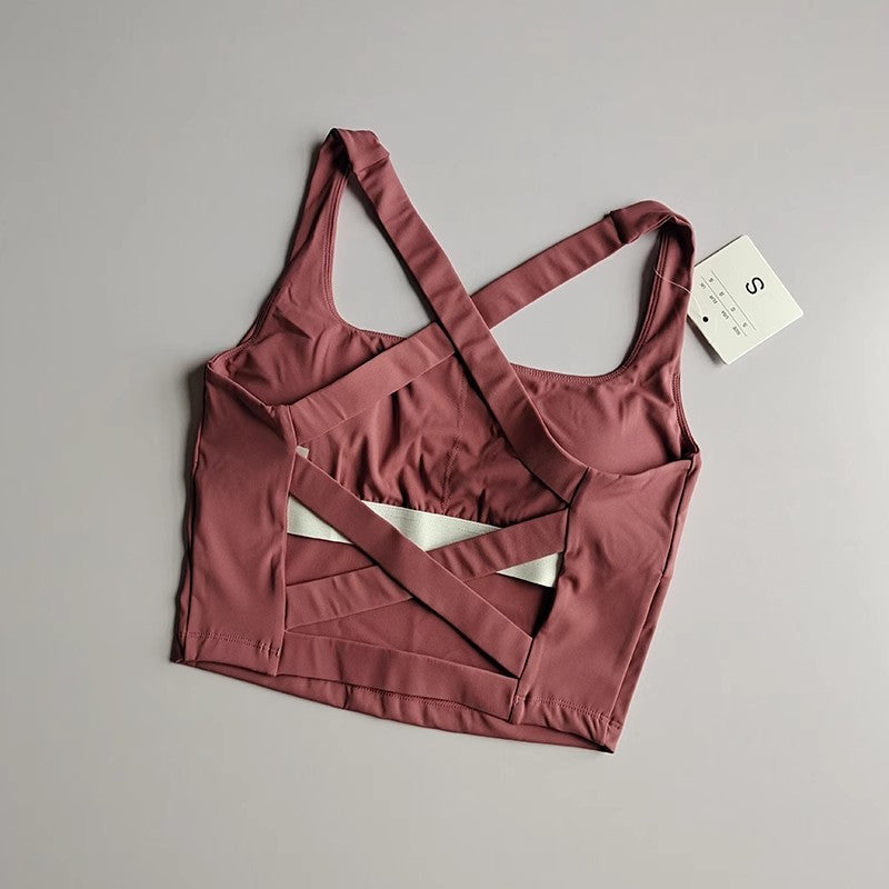Cross Beauty Back Exercise Women's Shockproof Vest Running Quick-drying Fitness Yoga Underwear