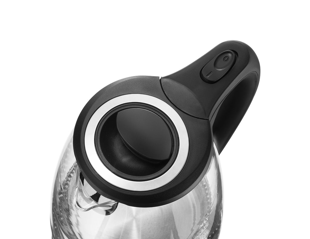 High Borosilicate Glass Blue Light Electric Kettle Boils Water Fast With Anti Dry Burn 1500W Included 2000W Max