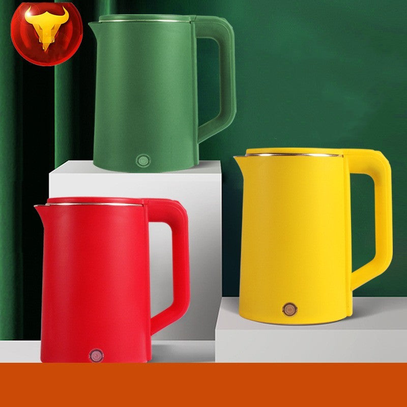 Automatic Power Off Electric Kettle 2L Large Capacity Double Wall Insulated With Push Button