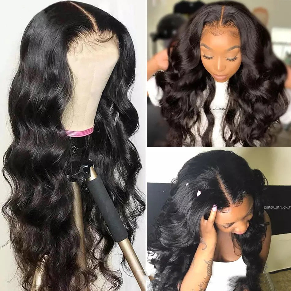 Body Wave Human Hair Lace Front Wig - Natural Movement