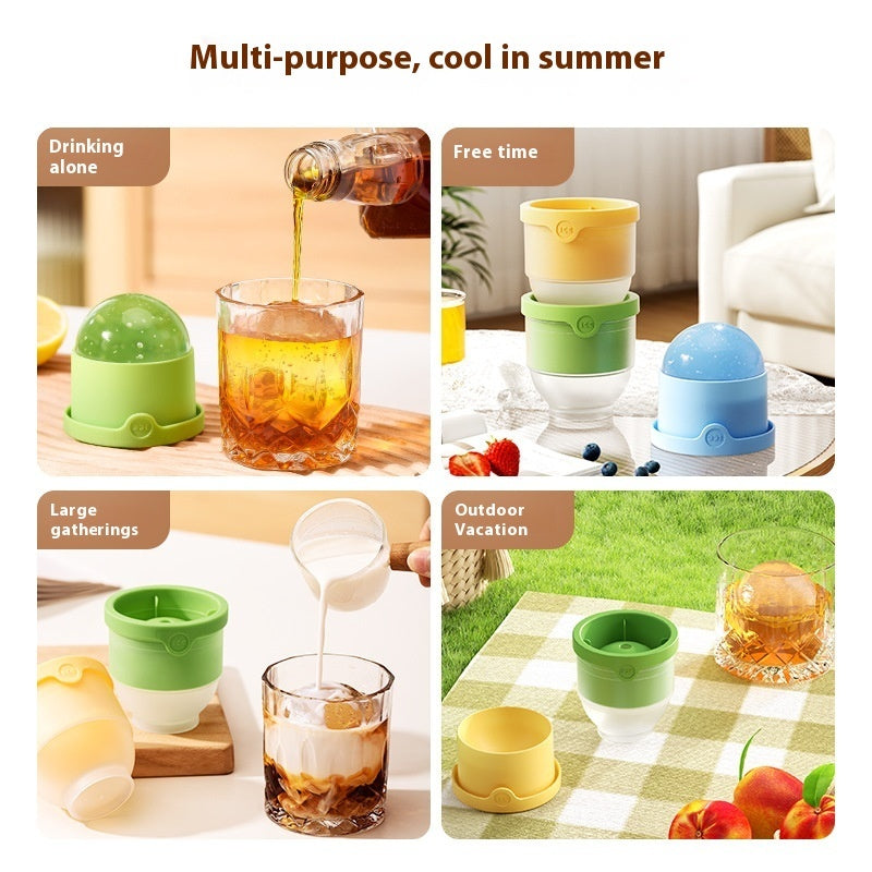 Food Grade Ice Hockey Mold Ice Maker Circular Ice Cube