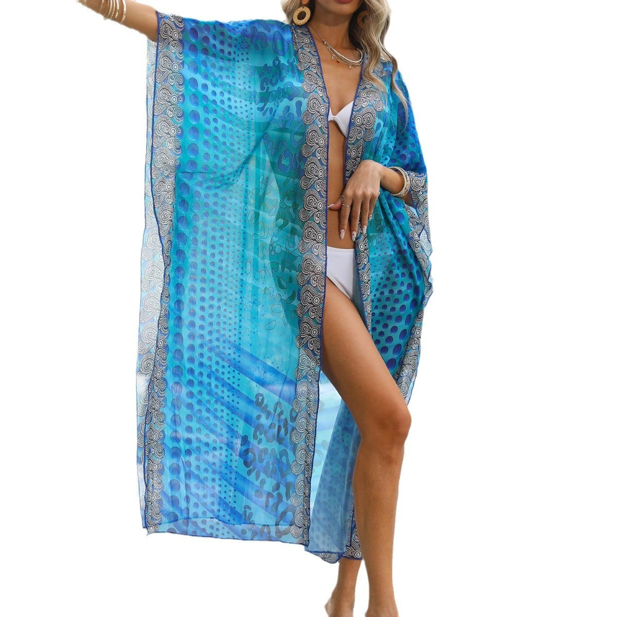 Women's Beach Cover-up Vintage Printing