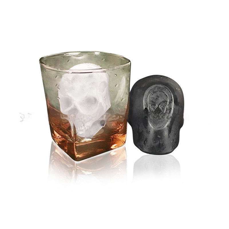 3D Halloween Skull Ice Maker Food Grade Tray