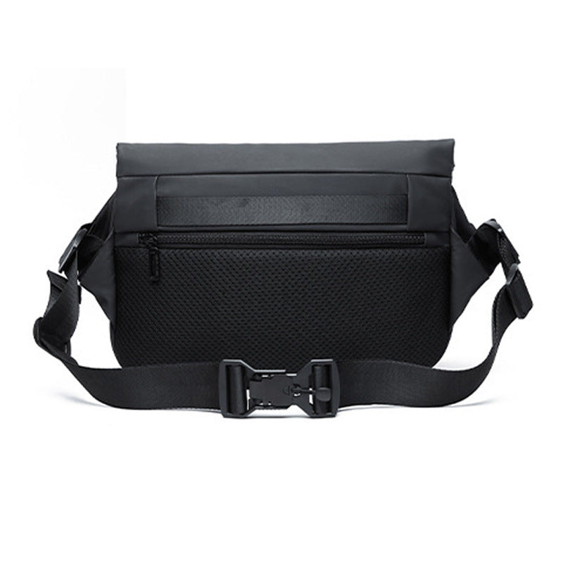 PVC Leisure Large Capacity Chest Bag for Men Breathable Riding Single Shoulder Street Trend