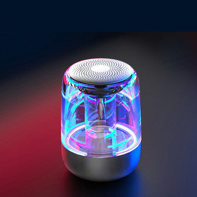 Portable Bluetooth Speaker With LED Light Built In Radio Powerful Bass Outdoor Wireless Speaker