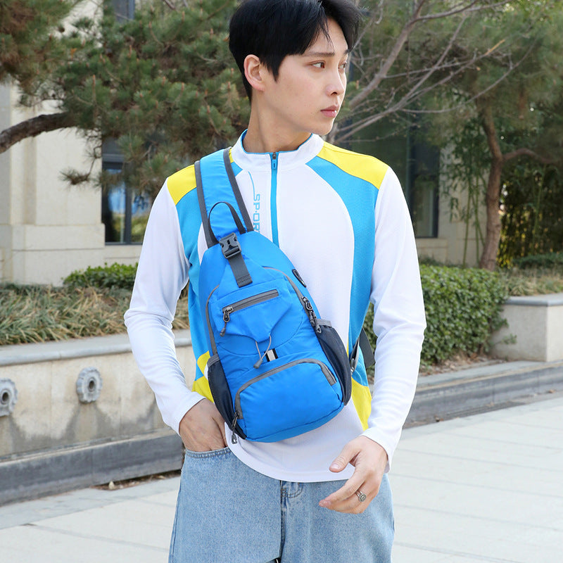 Men's Lightweight Outdoor Nylon Multifunctional Waist Bag Fanny Pack For Travel Hiking