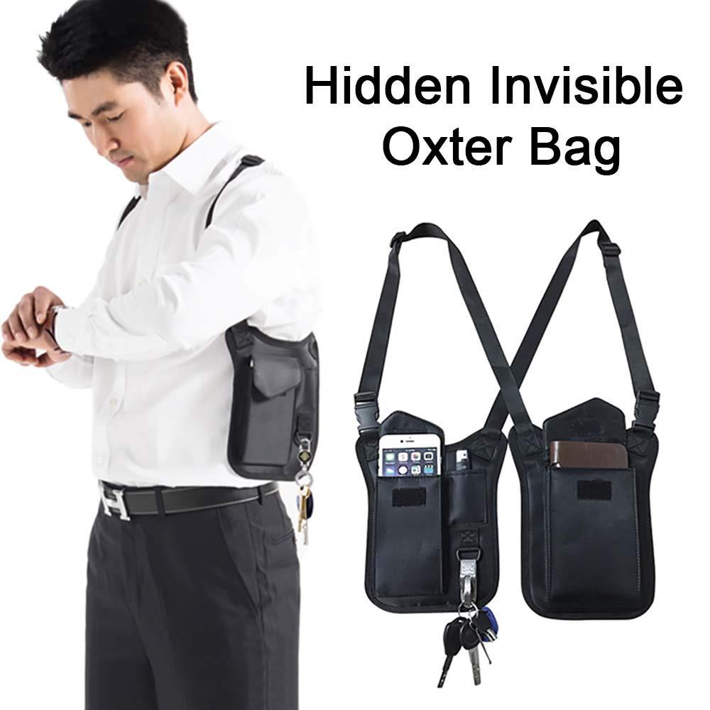 Anti Theft Hidden Underarm Strap Wallet Holster Bag Nylon Double Shoulder Pocket Vest For Outdoors Women