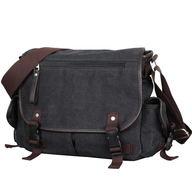 Canvas Men's Postman Crossbody Backpack Travel Bag Breathable For Leisure And Daily Use